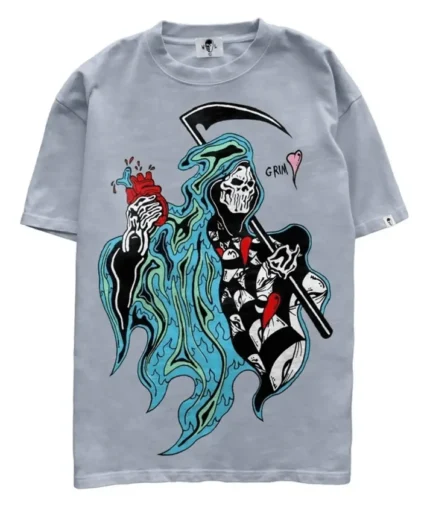 Warren Lotas x Matty Boy Reaper Short Sleeve Tee Shirt Grey