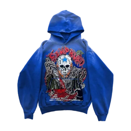 Camp Blood Hoodie – Faded Cobalt