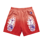 Warren Lotas Philadelphia 76ers Flaming Skull Shorts