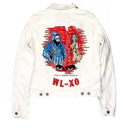 The Weeknd x Warren Lotas Fear Denim Jacket White Men's