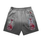 Warren Lotas Houston Rockets Flaming Skull Shorts